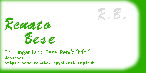 renato bese business card